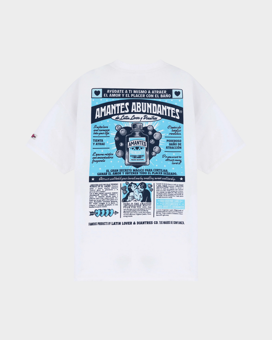 CAMISETA AMANTES ABUNDANTES CREMA OVERSIZED