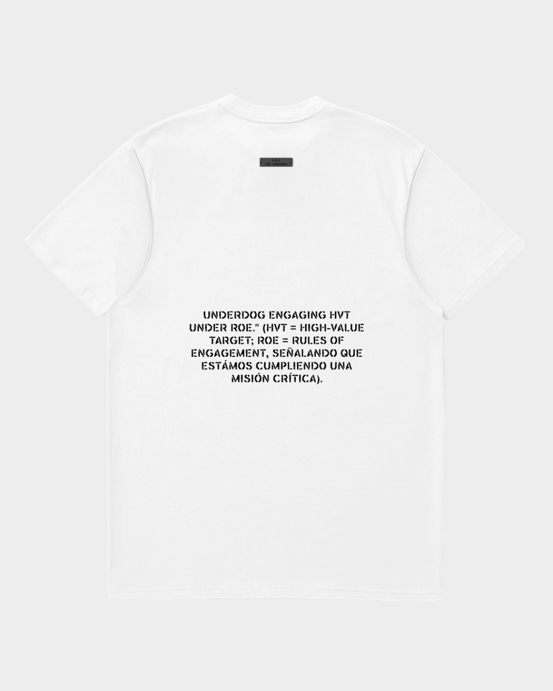 REGULAR FIT WHITE CRITICAL MISSION