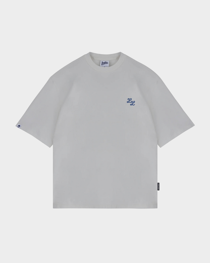 CAMISETA LL BORDADO GRIS OVERSIZED