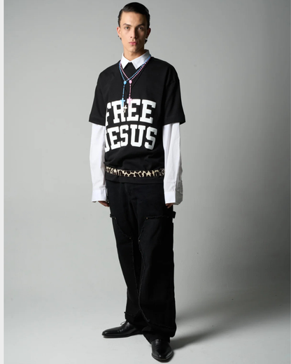 FREE JESUS BLACK T-SHIRT