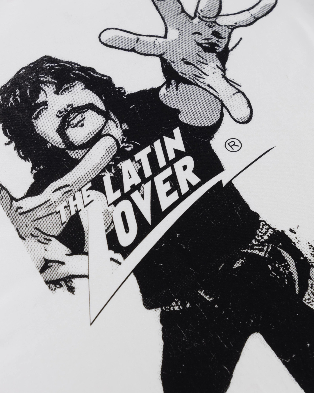 CAMISETA AMANTE LATINO CREMA OVERSIZED