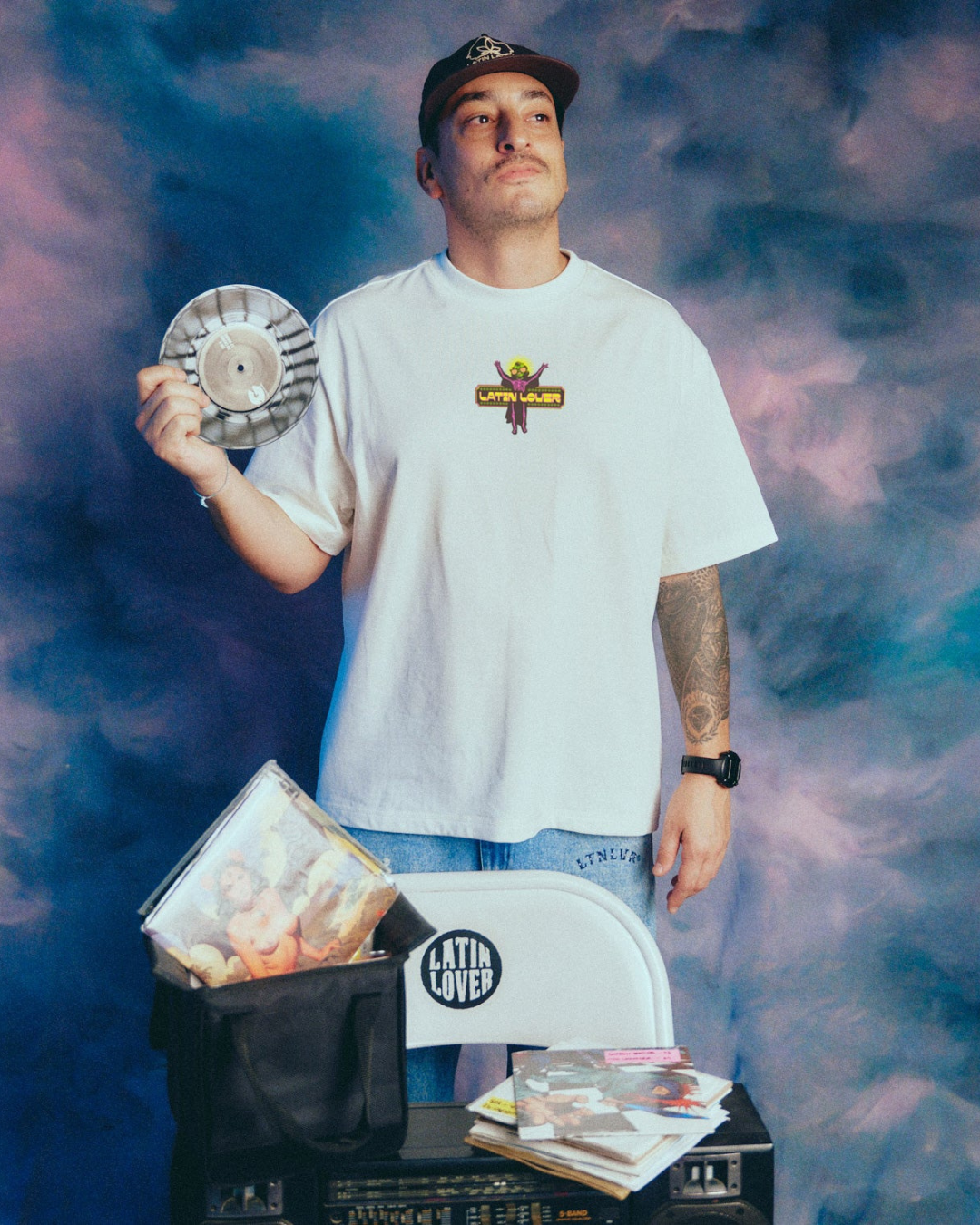 CAMISETA SIEMPRE DIVINO CREMA OVERSIZED