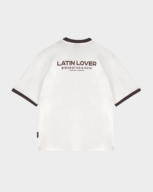 CAMISETA BIENESTAR Y OCIO CREMA CHOCOLATE