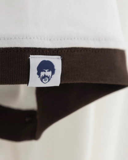 CAMISETA BIENESTAR Y OCIO CREMA CHOCOLATE