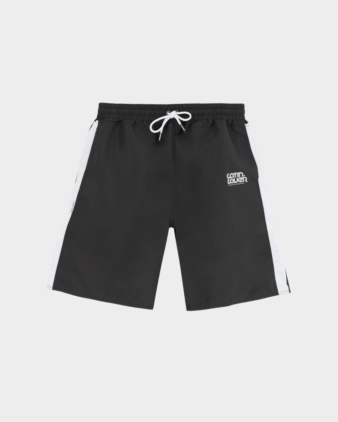 SHORT CAMPEONES EN EL AMOR NEGRO BLANCO