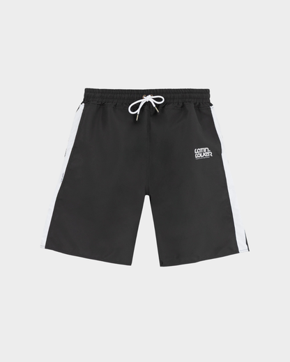 SHORT CAMPEONES EN EL AMOR NEGRO BLANCO