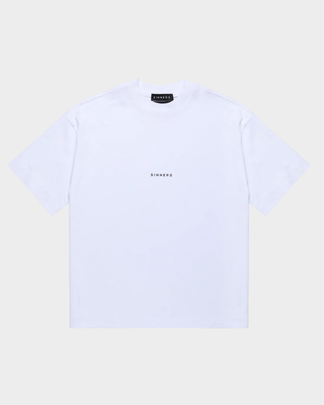 CENTER LOGO WHITE BOXY T-SHIRT