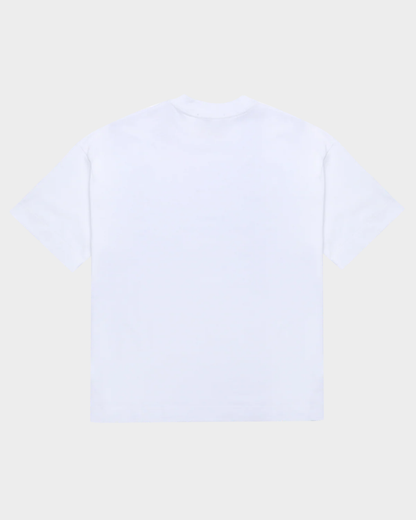 CENTER LOGO WHITE BOXY T-SHIRT