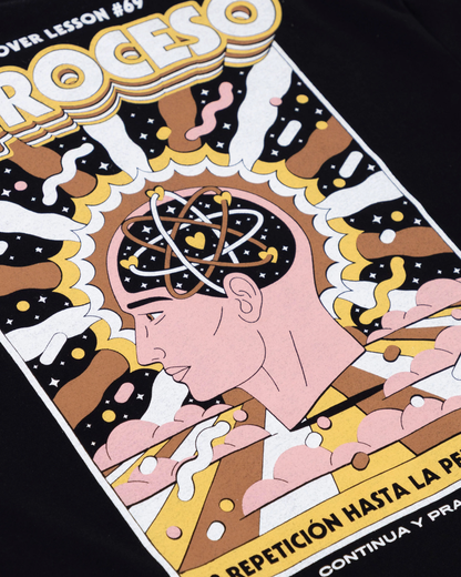 CAMISETA EL PROCESO NEGRO OVERSIZED
