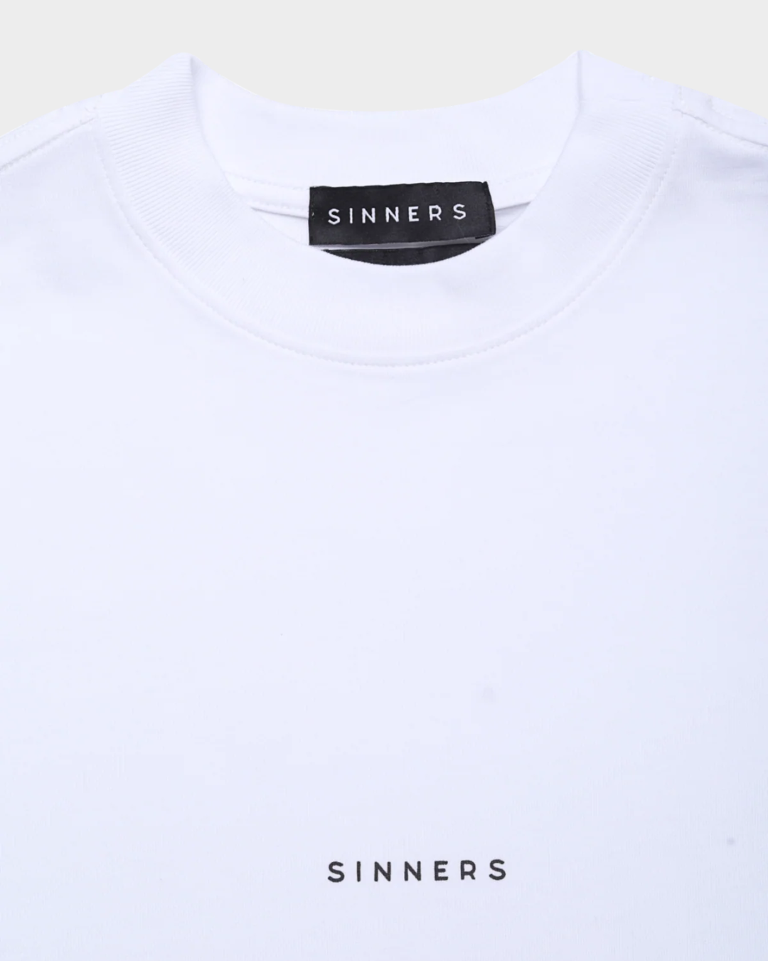 CENTER LOGO WHITE BOXY T-SHIRT