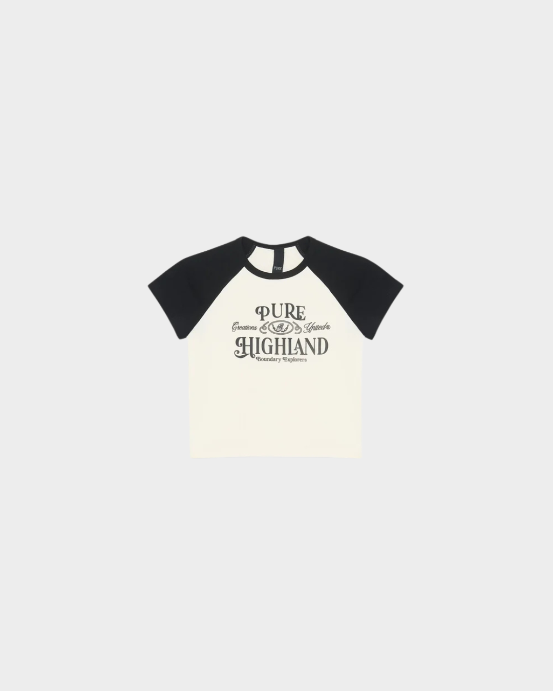 HIGHLAND BLACK BABY TEE