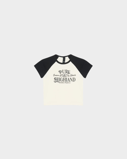 HIGHLAND BLACK BABY TEE
