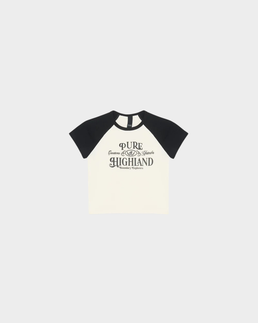 HIGHLAND BLACK BABY TEE