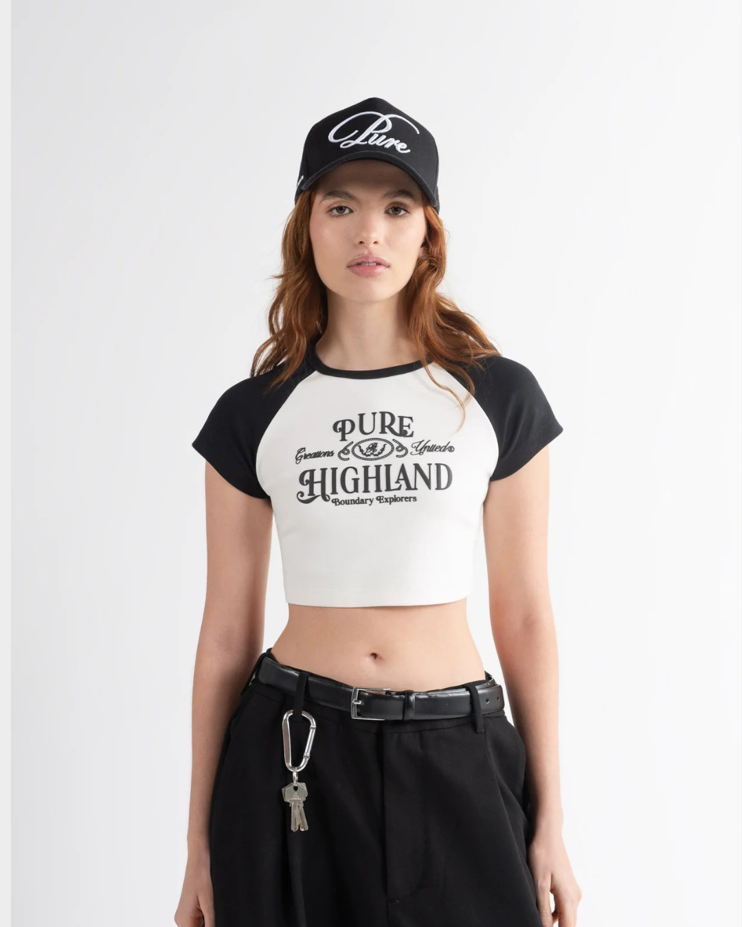 HIGHLAND BLACK BABY TEE