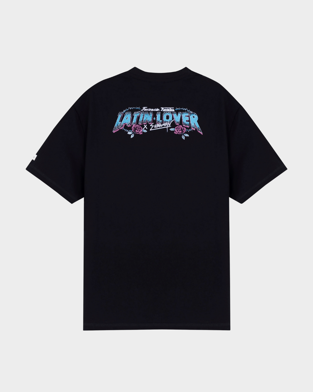 CAMISETA FASCINACION ROMANTICA NEGRO OVERSIZED