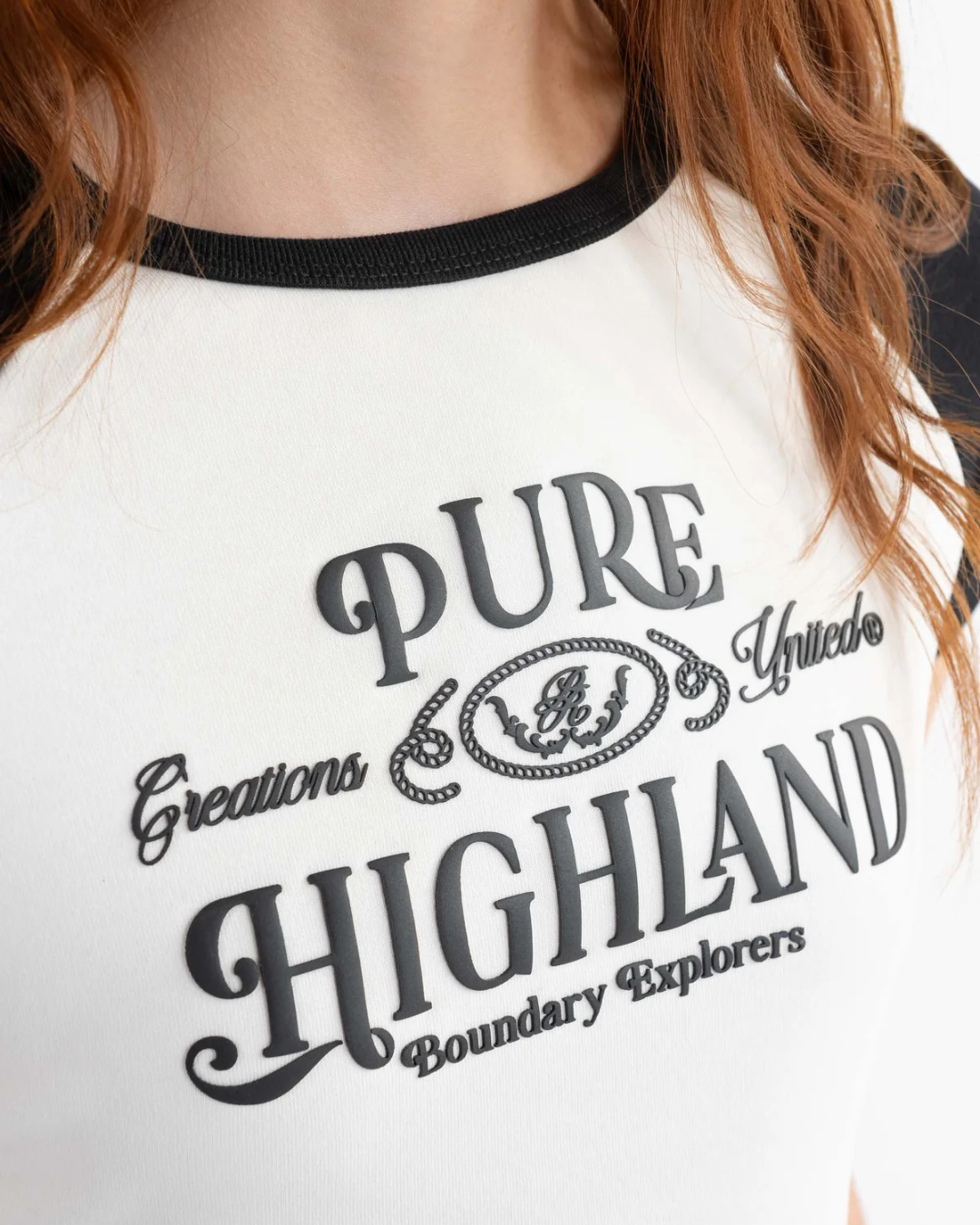 HIGHLAND BLACK BABY TEE