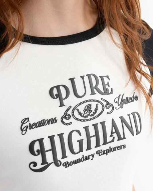 HIGHLAND BLACK BABY TEE