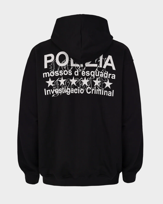 POLIZIA BLACK HOODIE