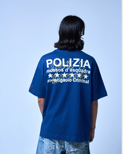 POLIZIA BLUE T-SHIRT