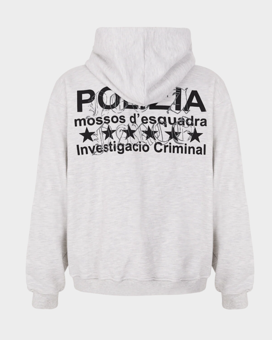 POLIZIA GRAY HOODIE