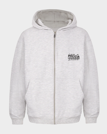 POLIZIA GRAY HOODIE