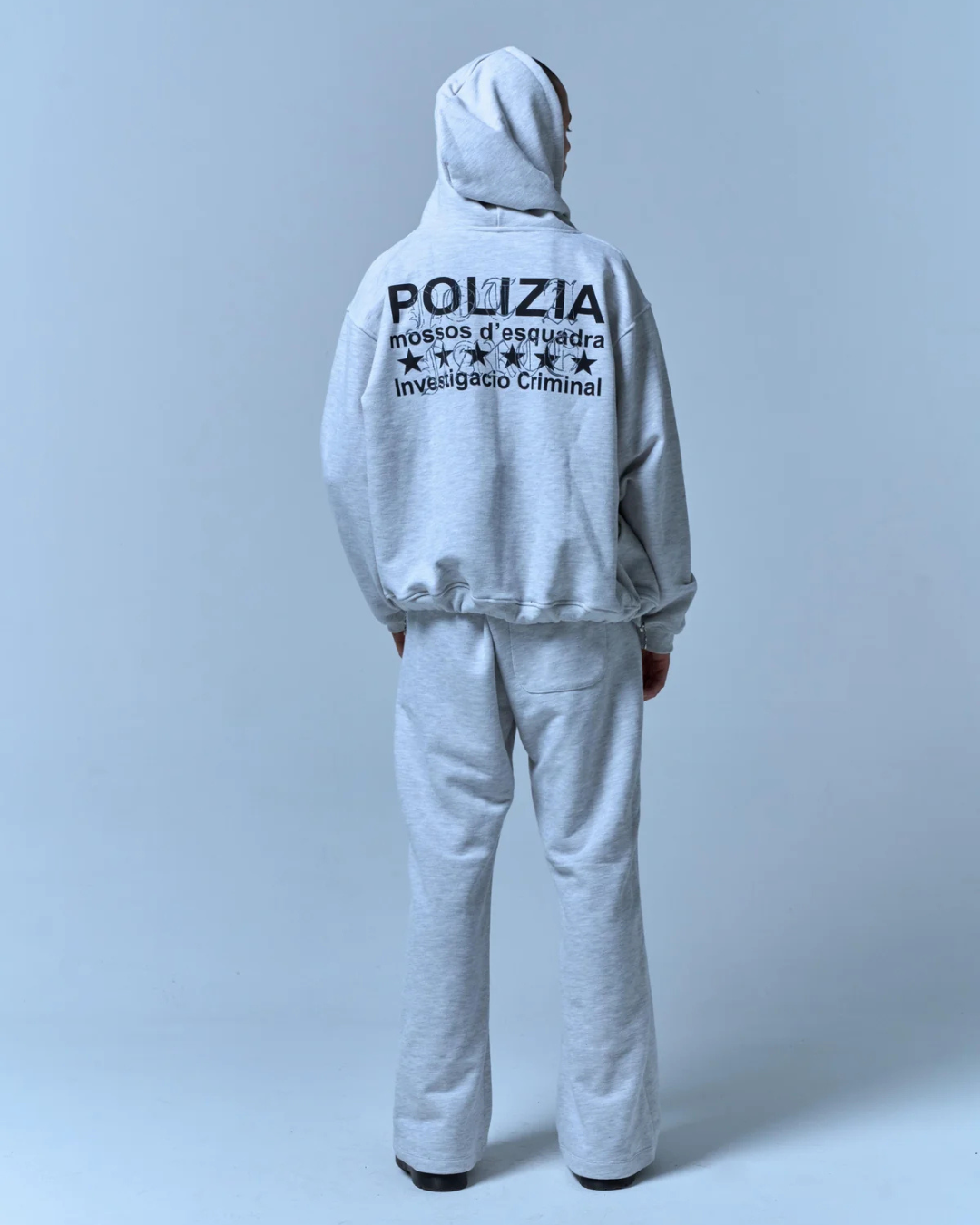 POLIZIA GRAY HOODIE