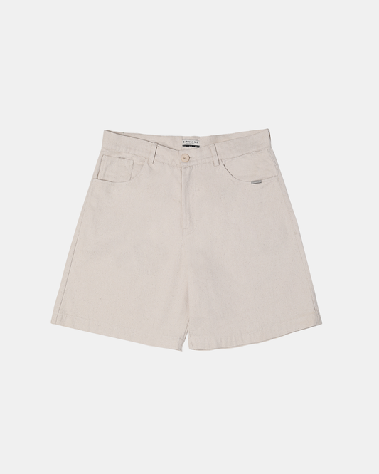 NATIVE CREAM DENIM SHORT