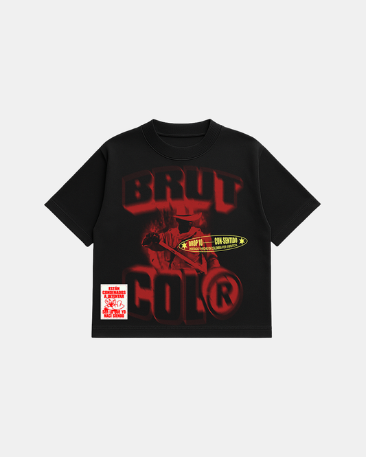 CAMISETA OVERSIZE CROPPED BRUTCOL® “CONSERVA TU ESENCIA” – EDICIÓN LIMITADA DROP 10