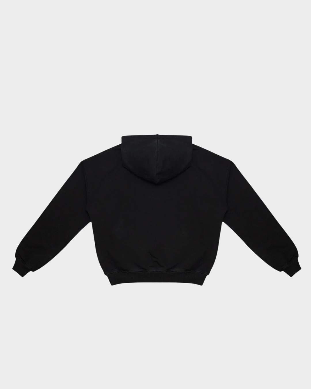 HOODIE BLOCK ROJO SOBRE NEGRO BOXY FIT