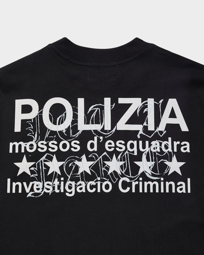 POLIZIA BLACK T-SHIRT