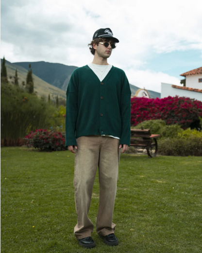 CARDIGAN NAPOLI - VERDE PINO