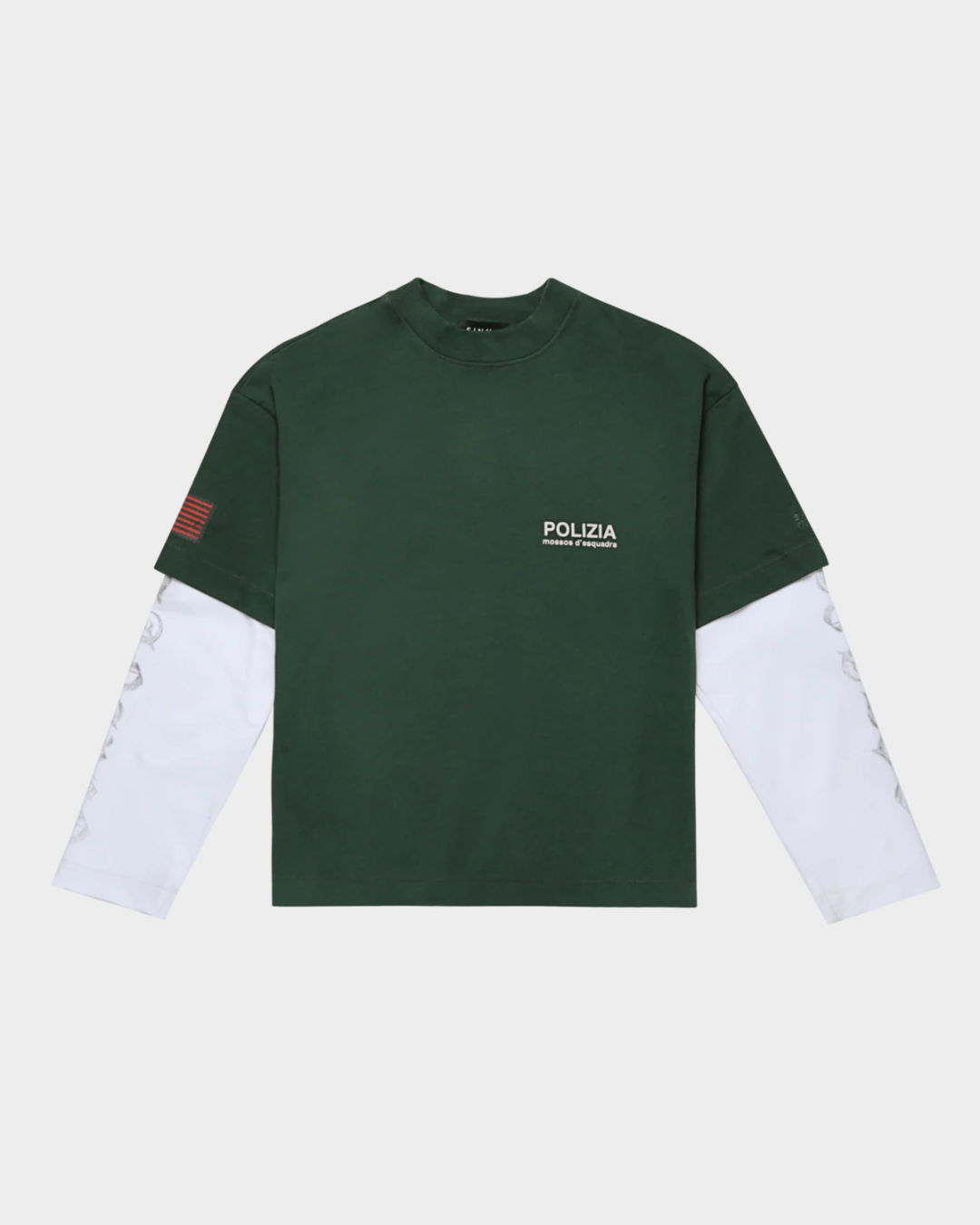 POLIZIA GREEN DOUBLE SLEEVE