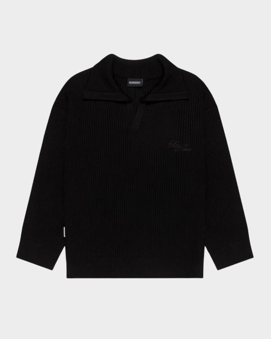 SWEATER NAPOLI TEJIDO - NEGRO