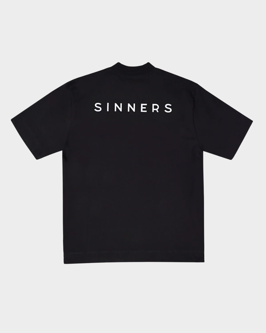 SINNERS LOGO BLACK T-SHIRT