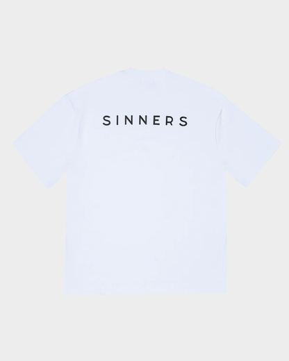 SINNERS LOGO WHITE T-SHIRT