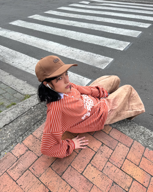 HOODIE POLO MERCI ROJO