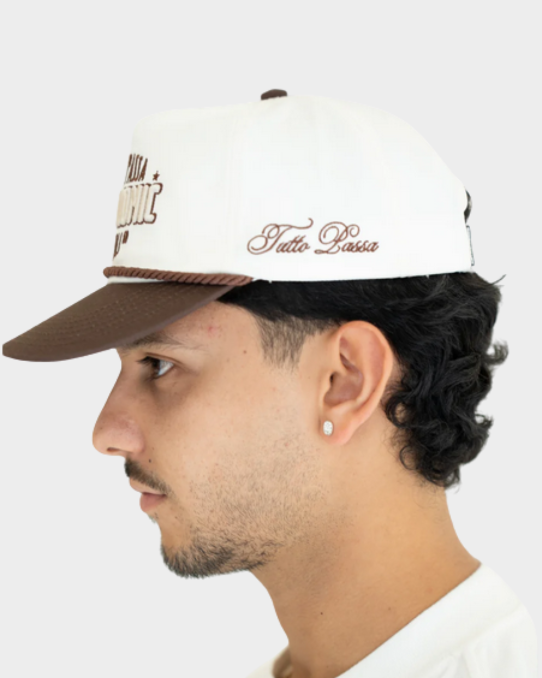 GORRA GOLFER NAPOLI - CREMA Y CAFÉ