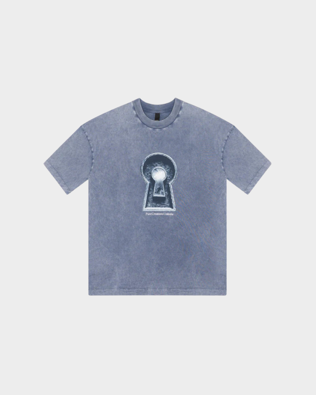 DOPAMINE BLUE KEYHOLE T-SHIRT