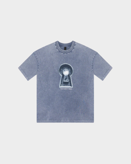 DOPAMINE BLUE KEYHOLE T-SHIRT