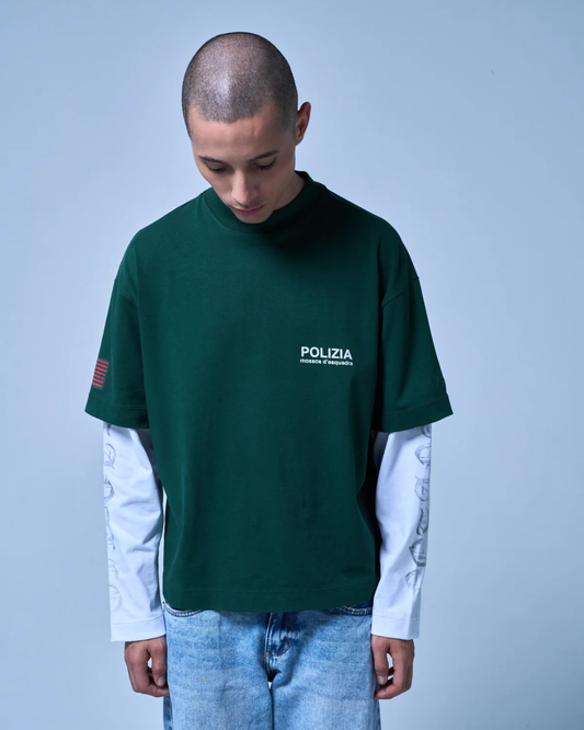 POLIZIA GREEN DOUBLE SLEEVE