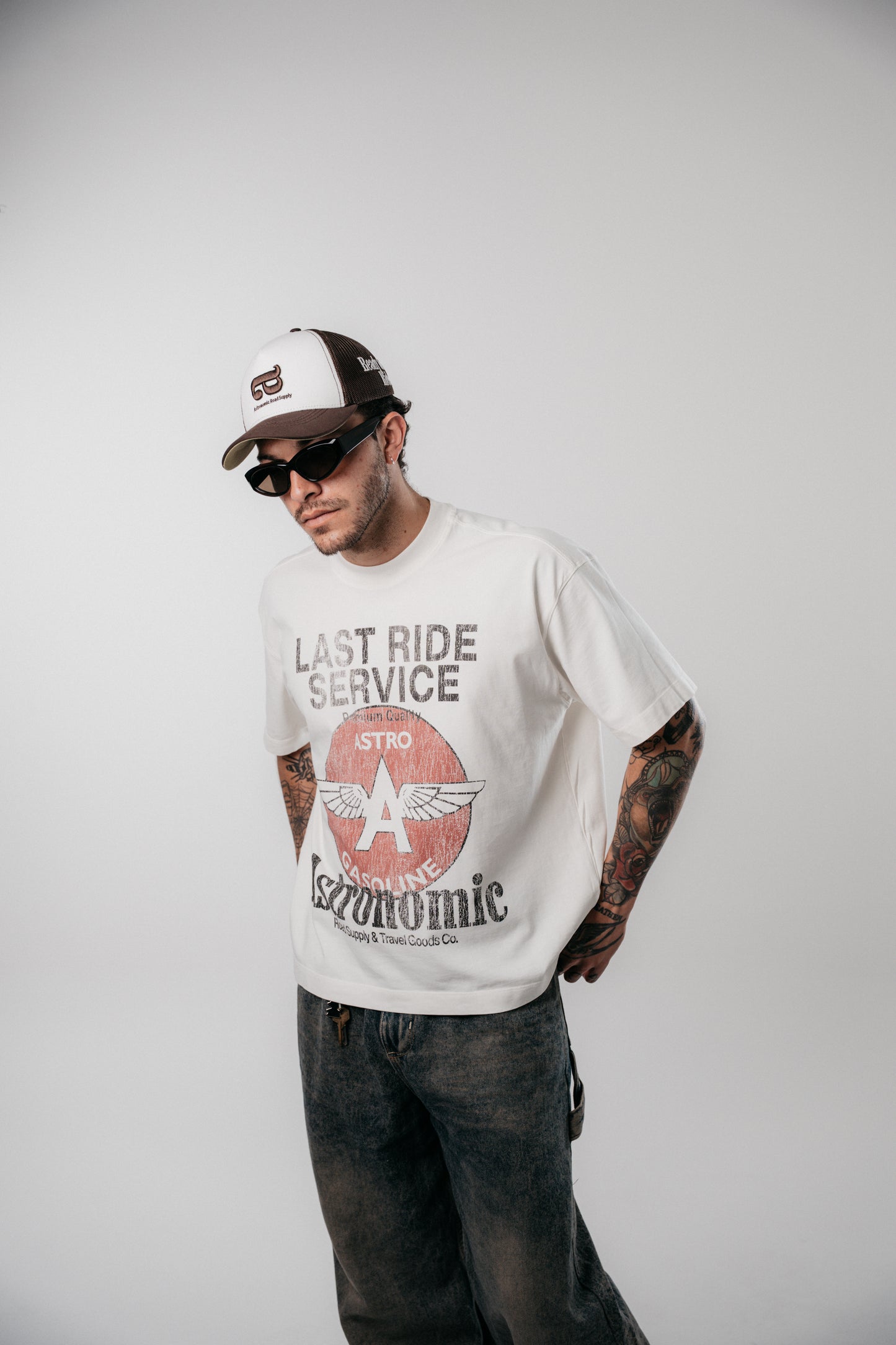 CAMISETA GASOLINE - BLANCO HUESO