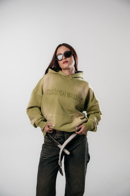 HOODIE WILD RIDE - VERDE OLIVA DESGASTADO