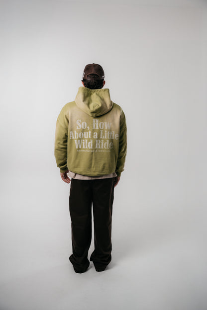 HOODIE WILD RIDE - VERDE OLIVA DESGASTADO
