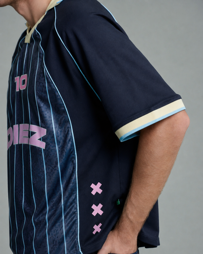 CAMISETA FUTBOLERA AZUL