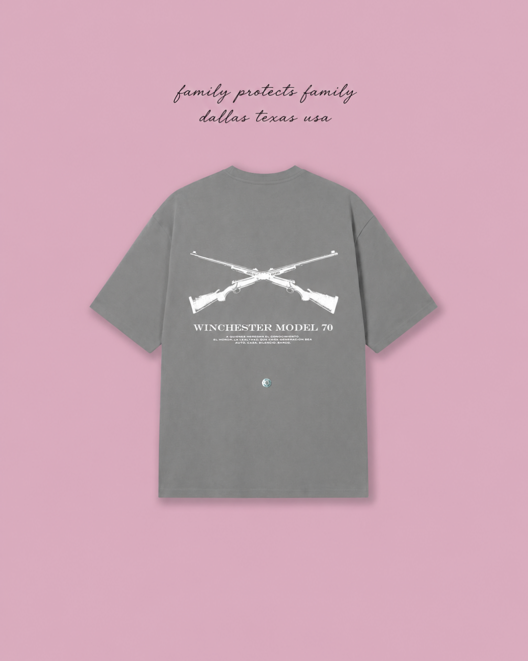 MODEL 70 OVERSIZED T-SHIRT — GREY
