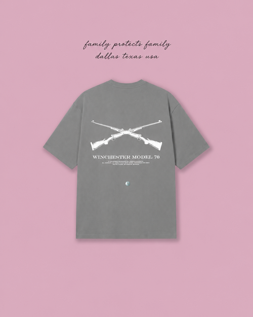 MODEL 70 OVERSIZED T-SHIRT — GREY
