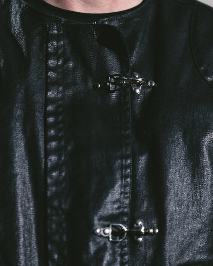 CHAQUETA DENIM ENCERADO