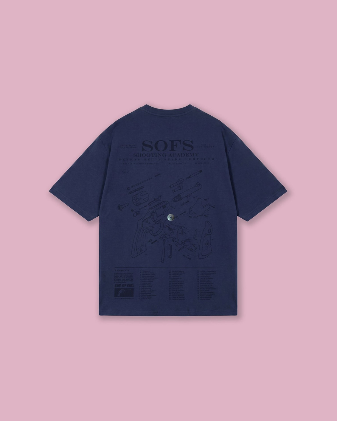 SOFS ACADEMY OVERSIZED T-SHIRT — WASHED BLUE