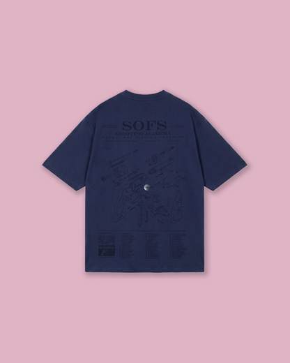 SOFS ACADEMY OVERSIZED T-SHIRT — WASHED BLUE
