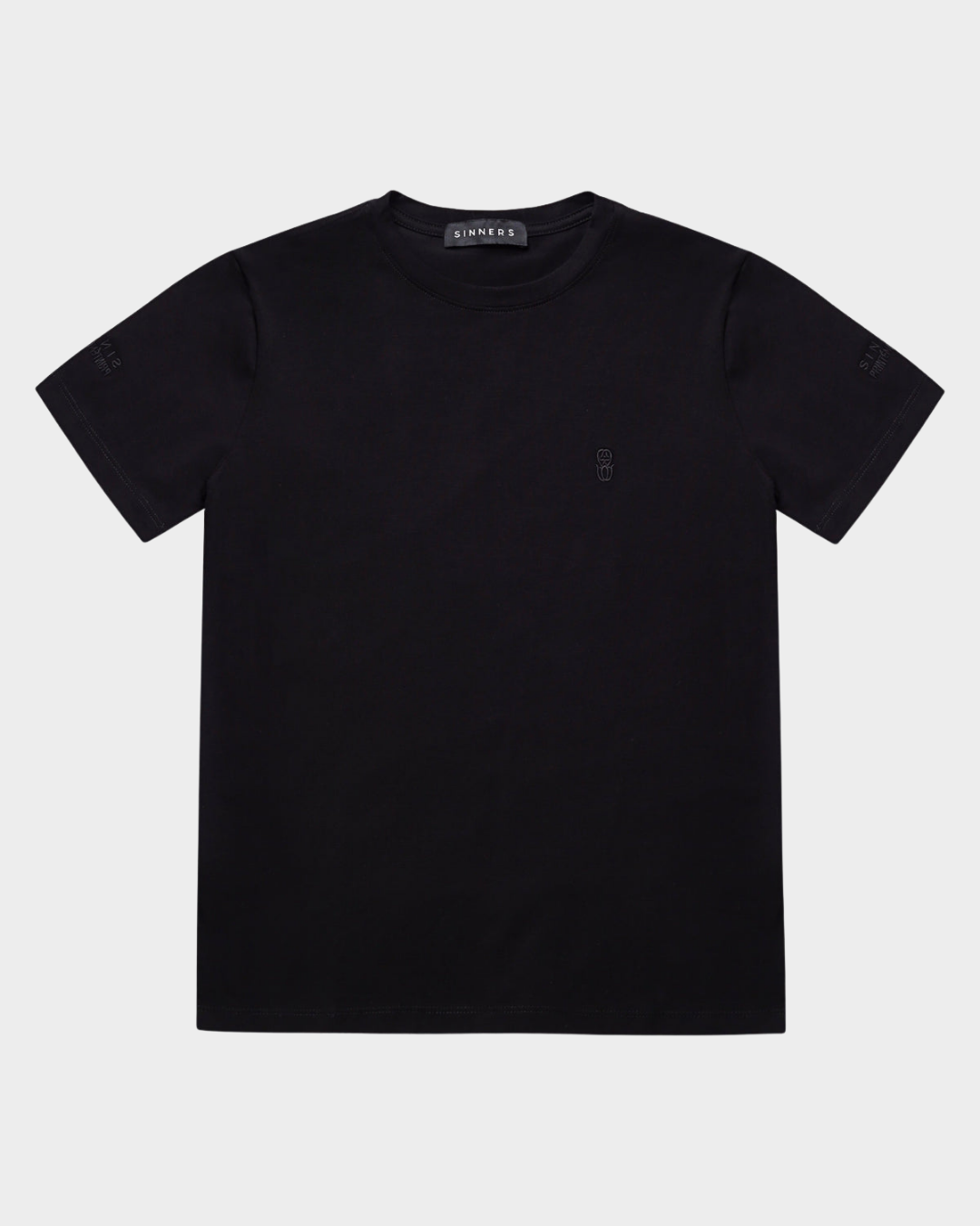 MONOGRAM SLIM BLACK T-SHIRT